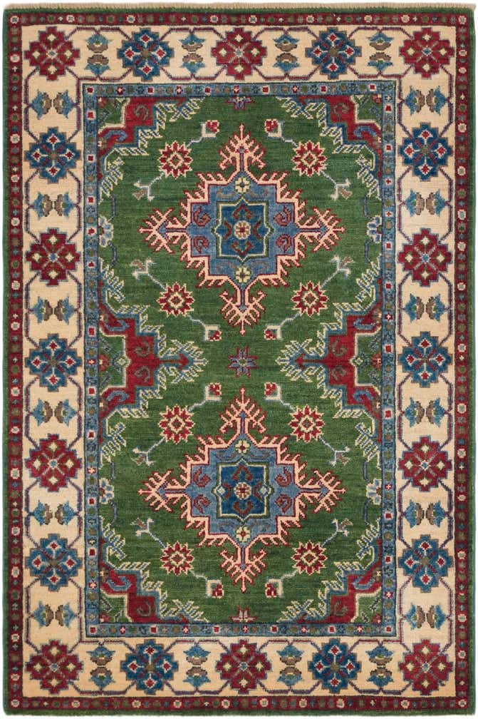 3' 5 x 5' 1 Hand Knotted Kazak Rug