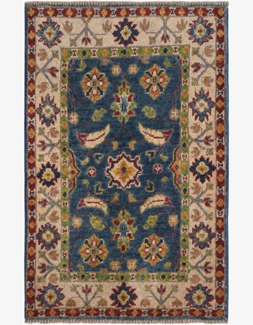 1' 11 x 3' 1 Hand Knotted Kazak Rug