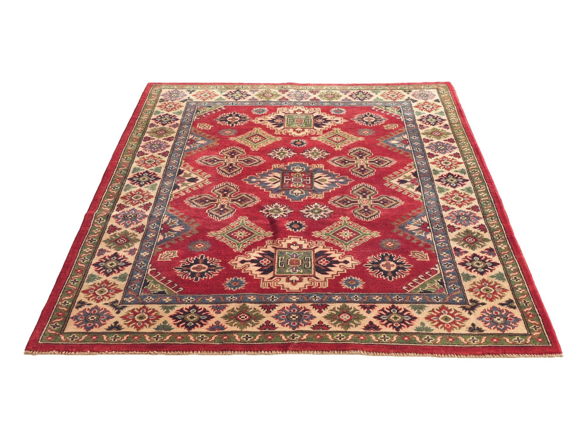 Detail image 5 of 10: 5' 2 x 6' 11 Hand Knotted Kazak Rug