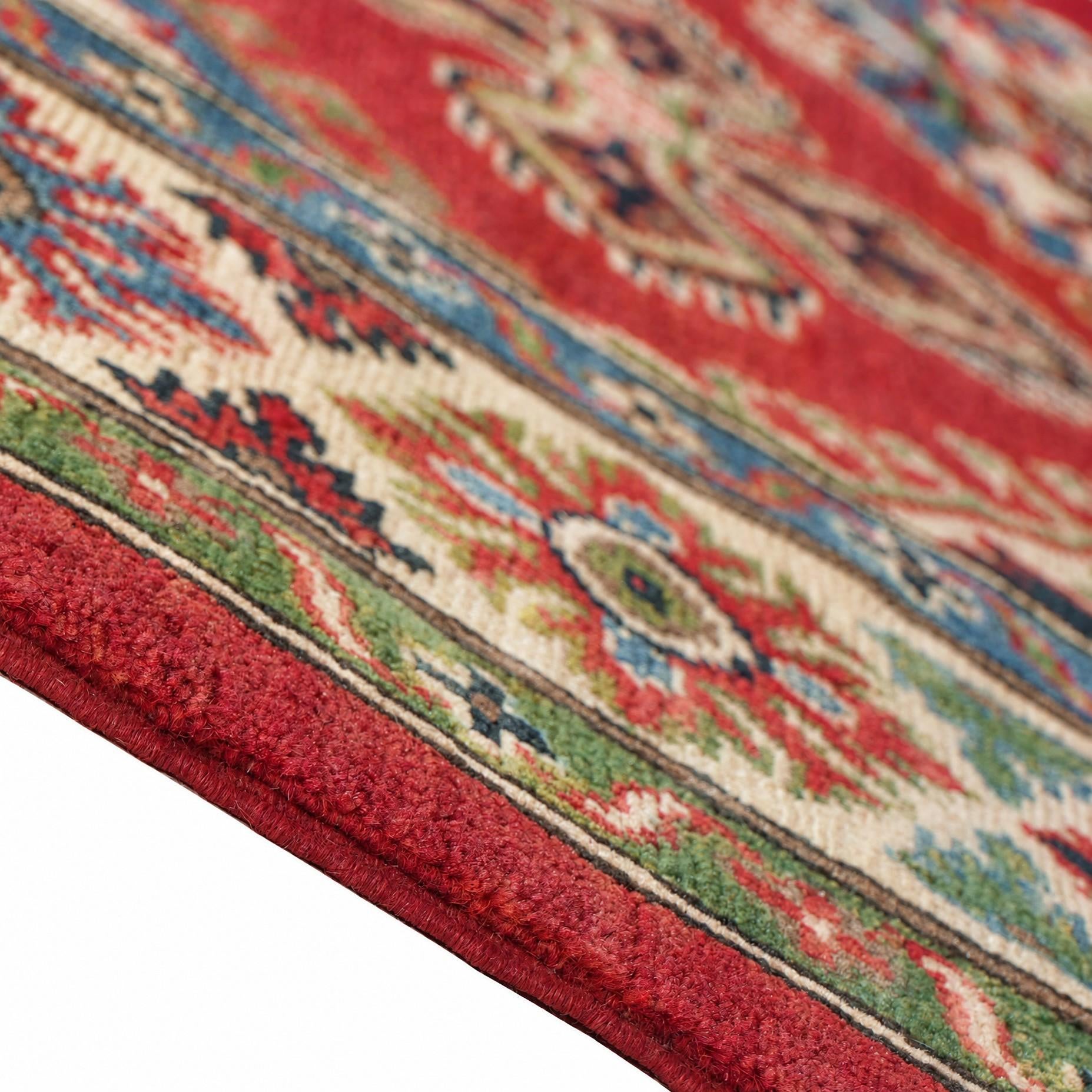 155cm x 210cm Handgeknüpft Kazak Teppich