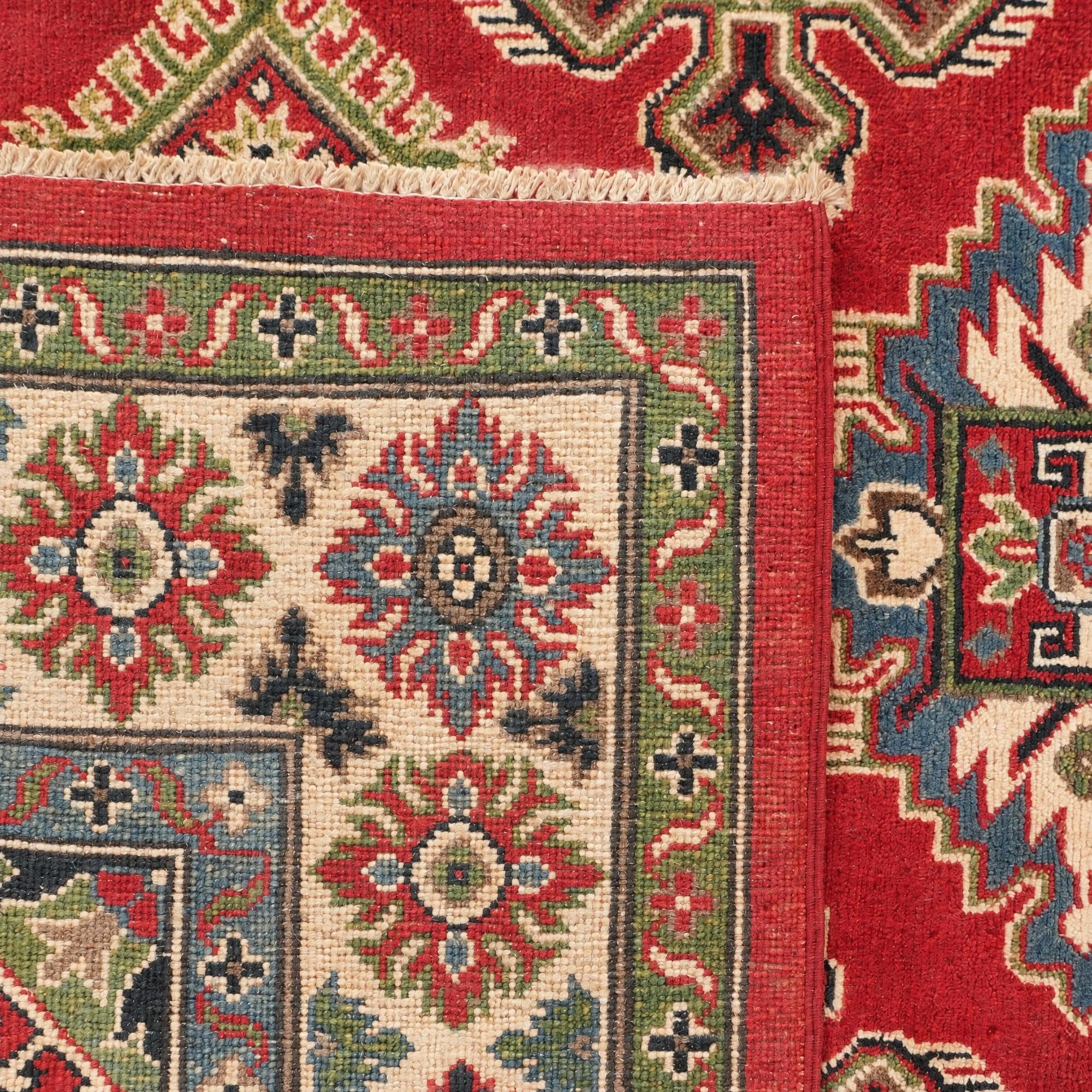 155cm x 210cm Handgeknüpft Kazak Teppich
