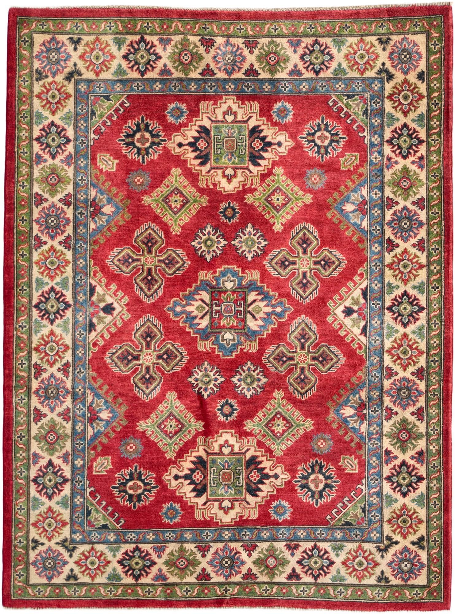 Detail image 2 of 10: 5' 2 x 6' 11 Hand Knotted Kazak Rug