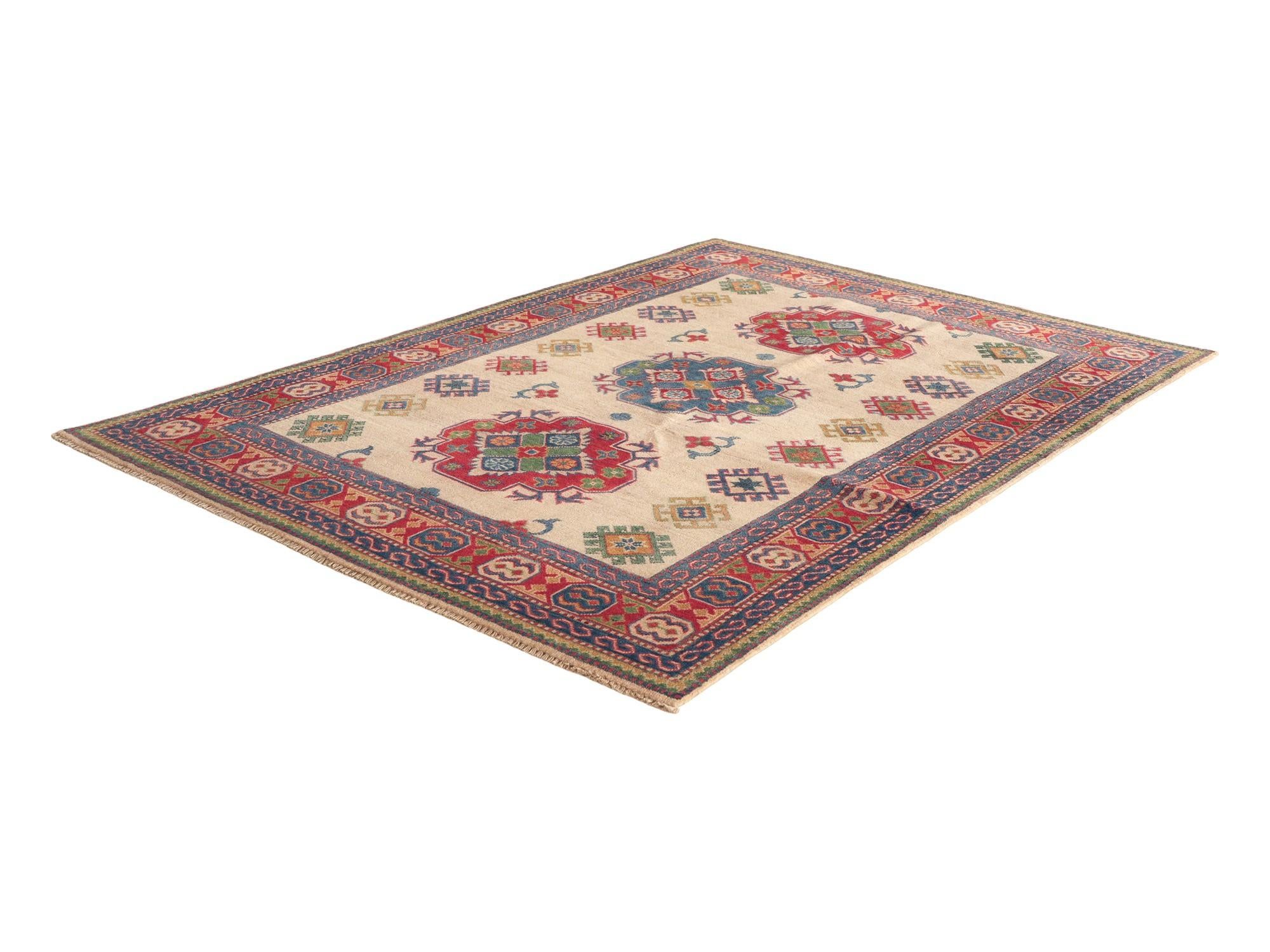 Detail image 4 of 10: 5' 1 x 7' 1 Hand Knotted Kazak Rug