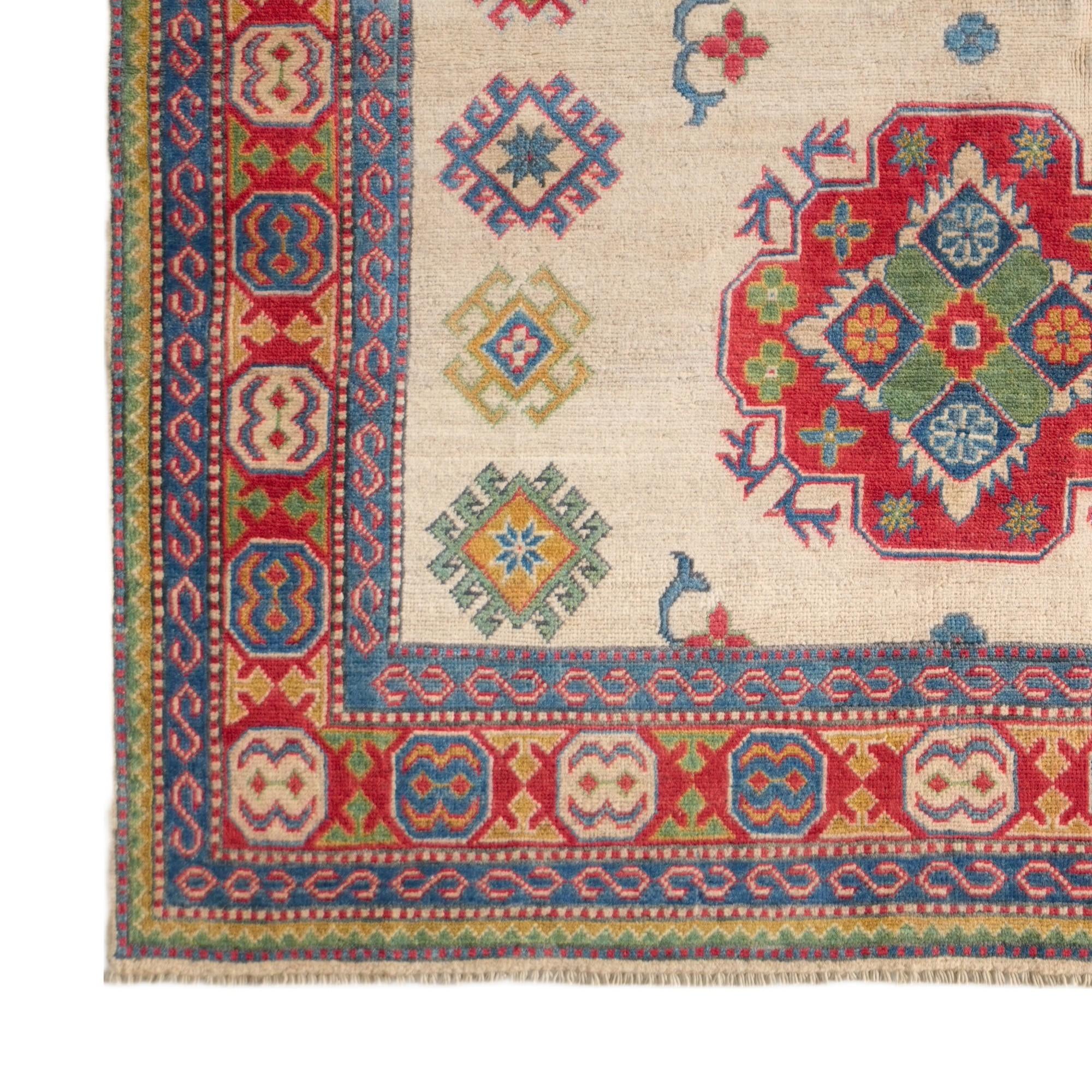 Detail image 7 of 10: 5' 1 x 7' 1 Hand Knotted Kazak Rug