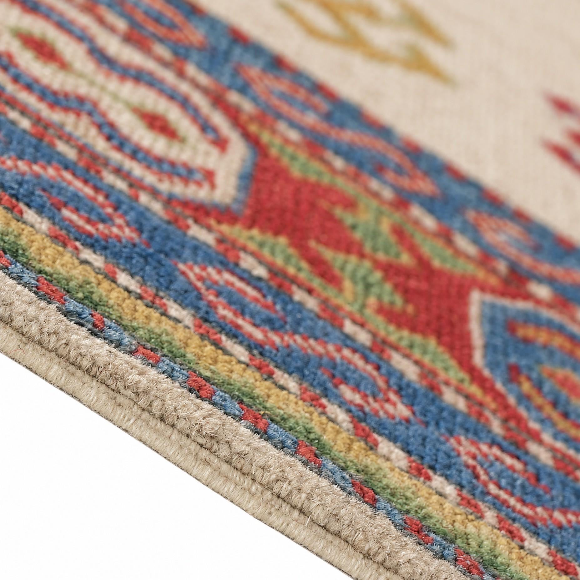 155cm x 215cm Hand Knotted Kazak Rug