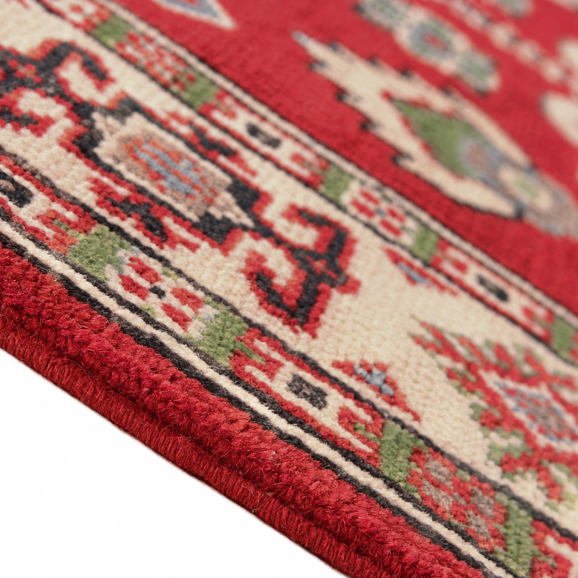80cm x 120cm Hand Knotted Kazak Rug