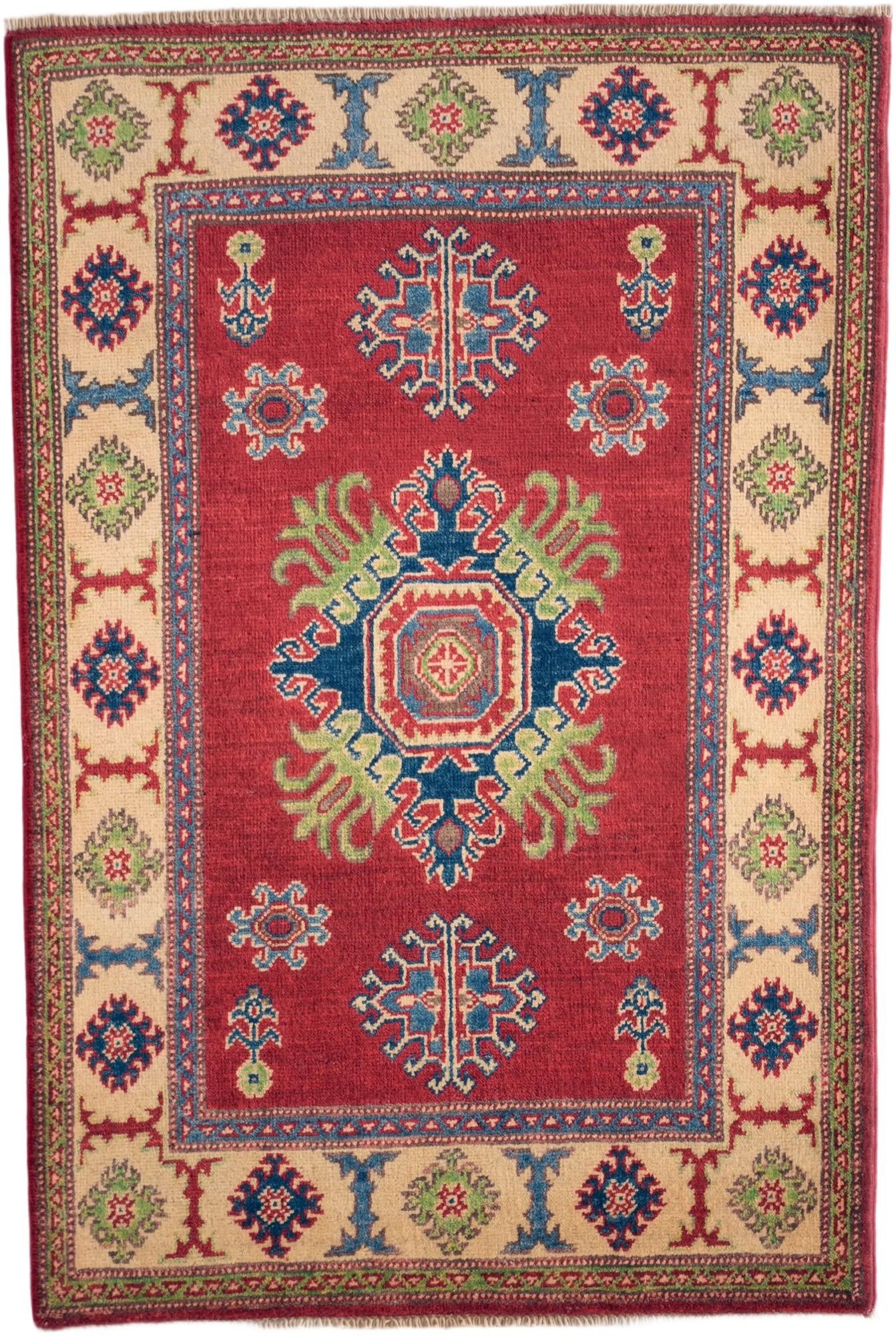 2' 9 x 4' 2 Hand Knotted Kazak Rug