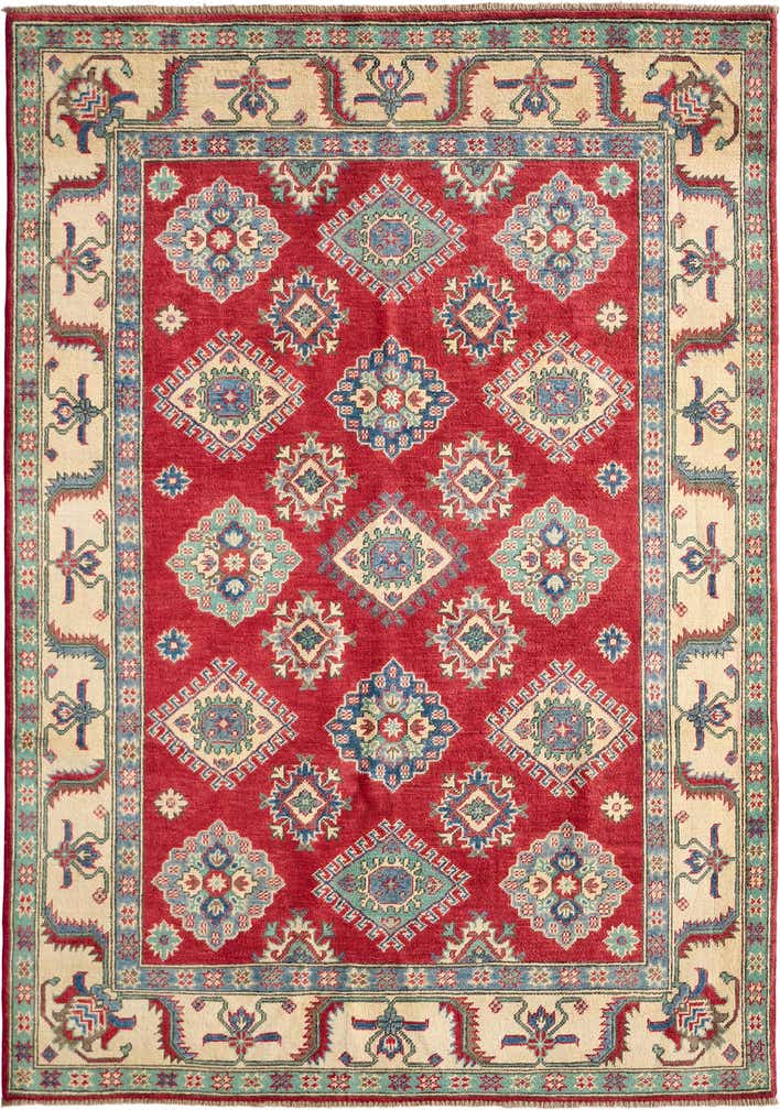 5' x 7' 1 Hand Knotted Kazak Rug
