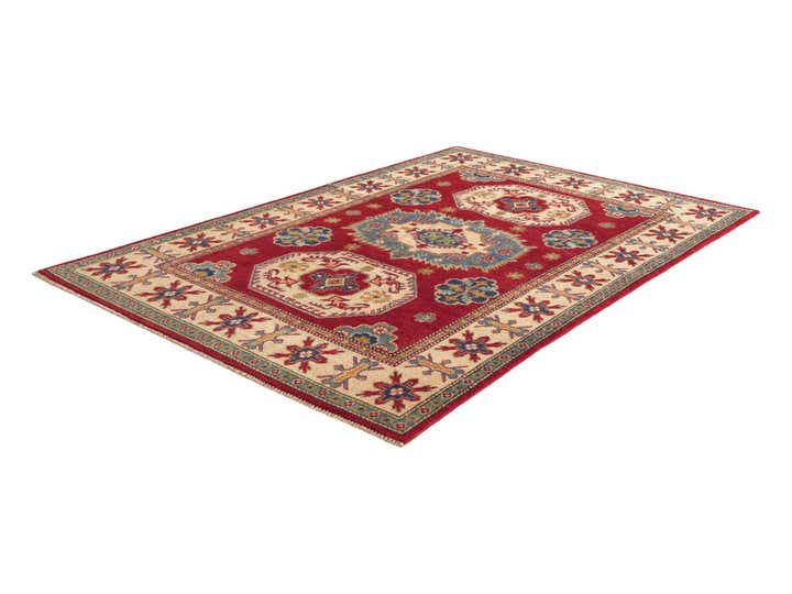 4' 11 x 7' 2 Hand Knotted Kazak Rug