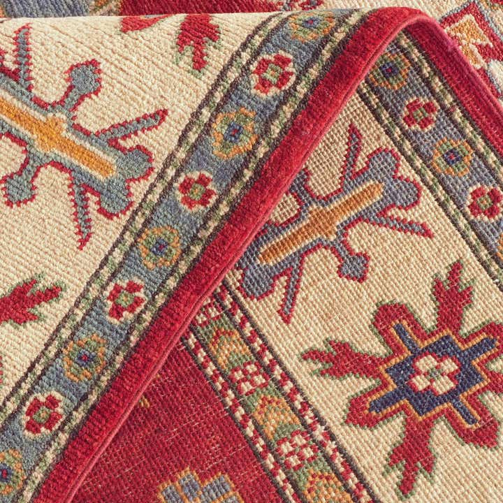 4' 11 x 7' 2 Hand Knotted Kazak Rug