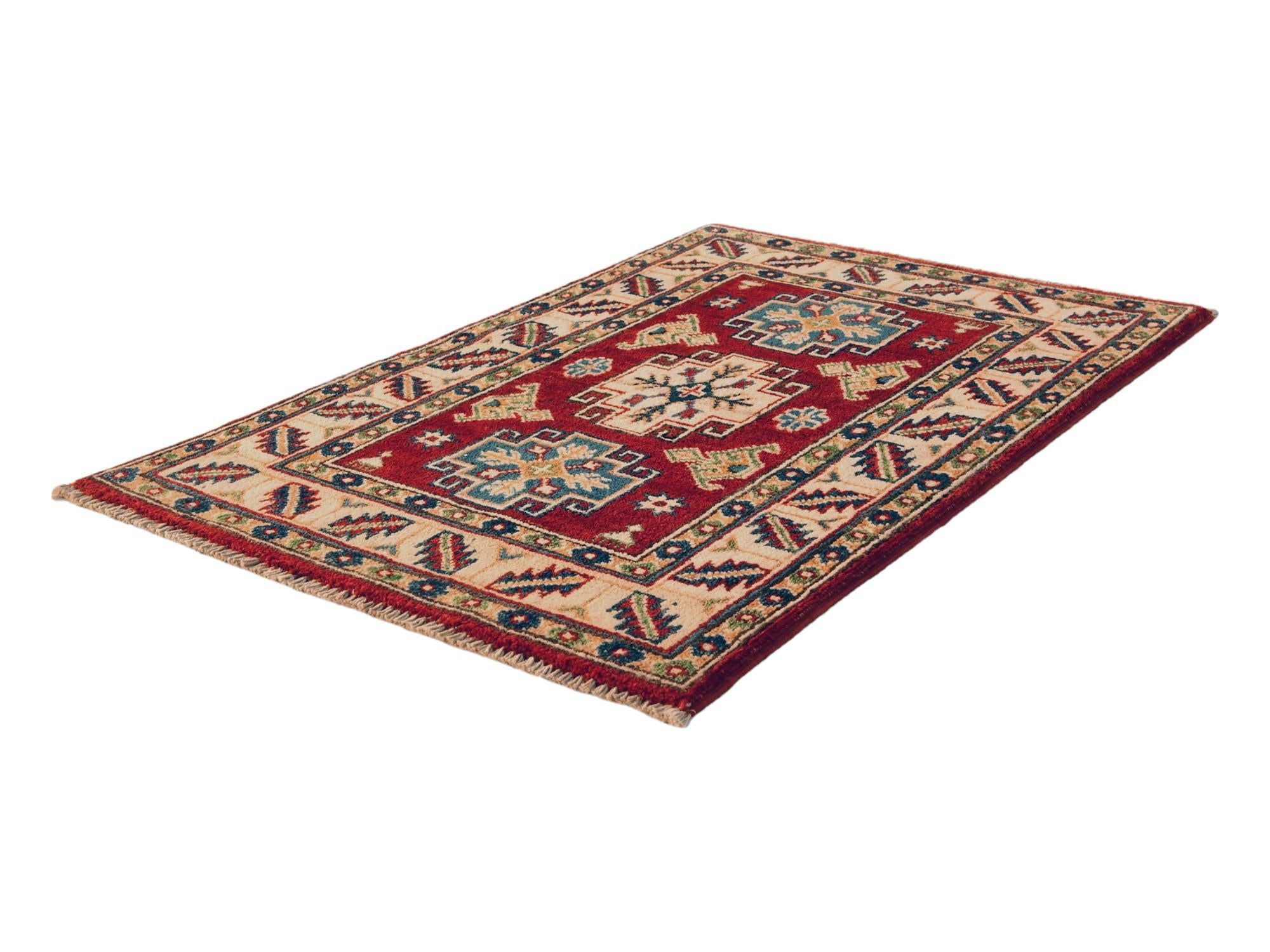 2' 1 x 3' 2 Hand Knotted Kazak Rug