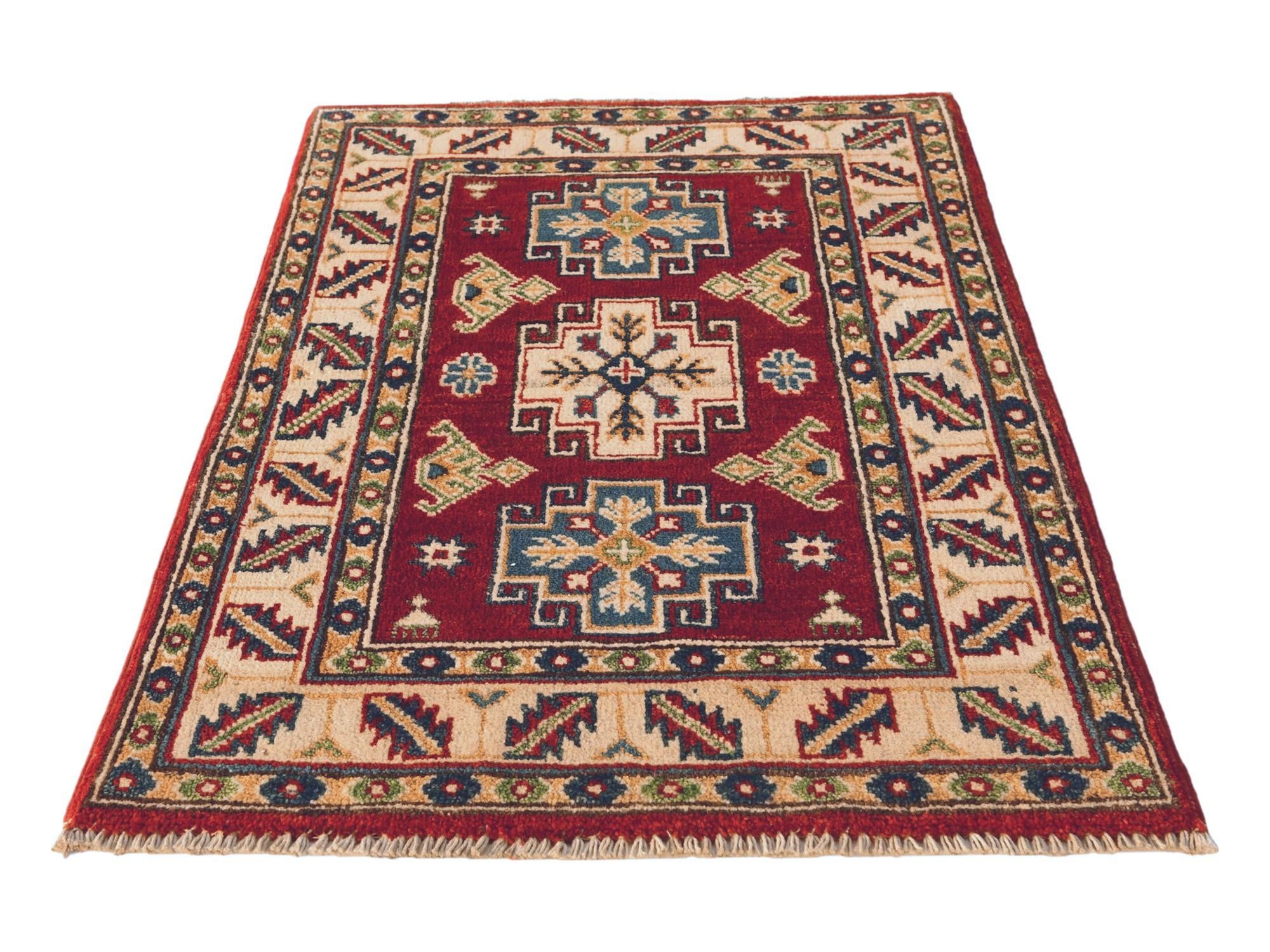2' 1 x 3' 2 Hand Knotted Kazak Rug