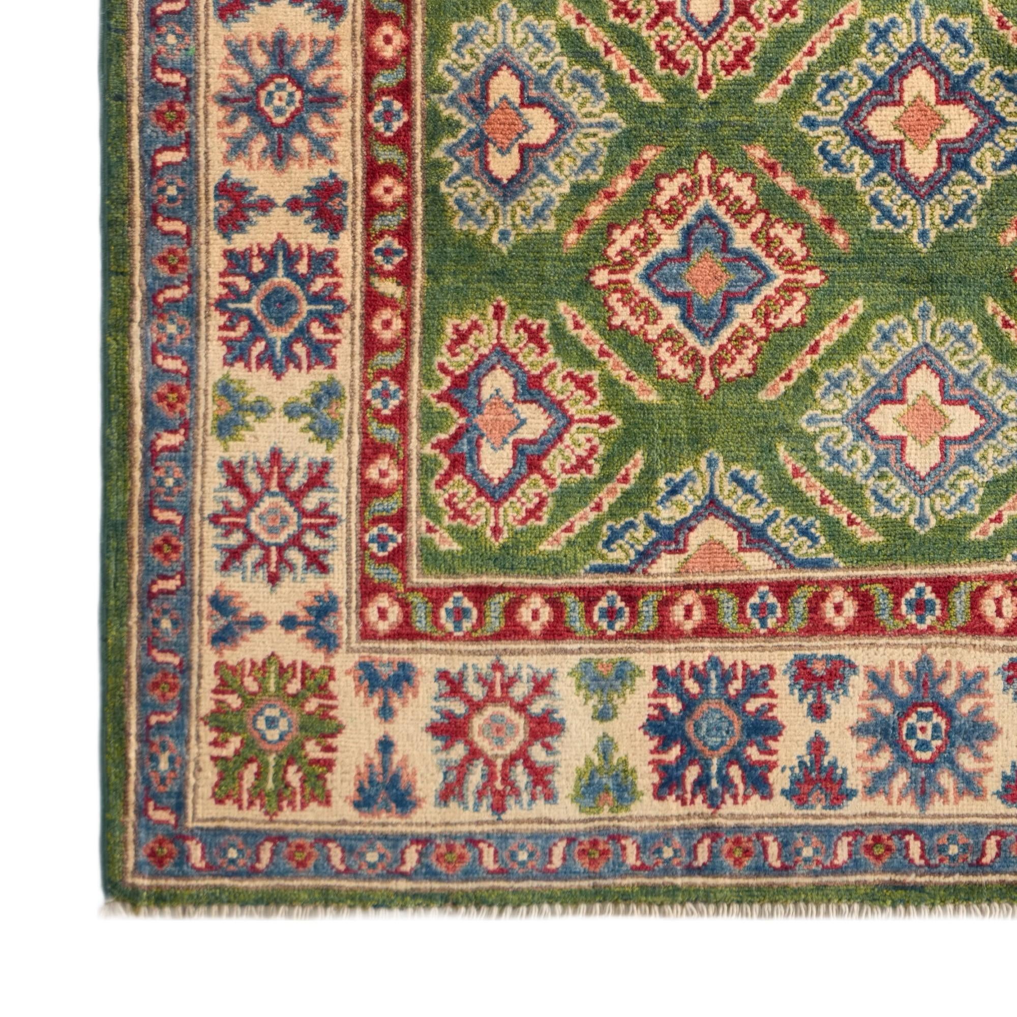 Detail image 7 of 10: 3' 11 x 6' Hand Knotted Kazak Rug