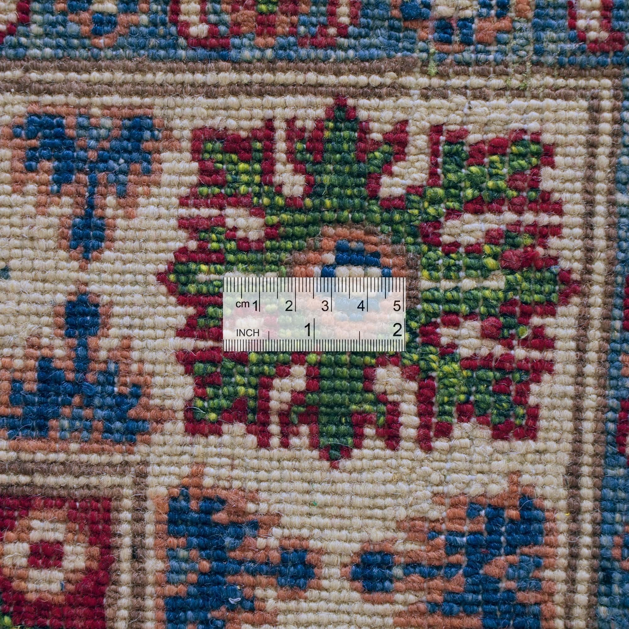 Detail image 9 of 10: 3' 11 x 6' Hand Knotted Kazak Rug