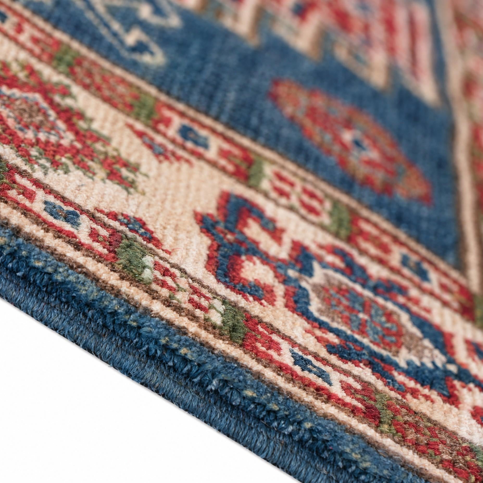 80cm x 130cm Handgeknüpft Kazak Teppich