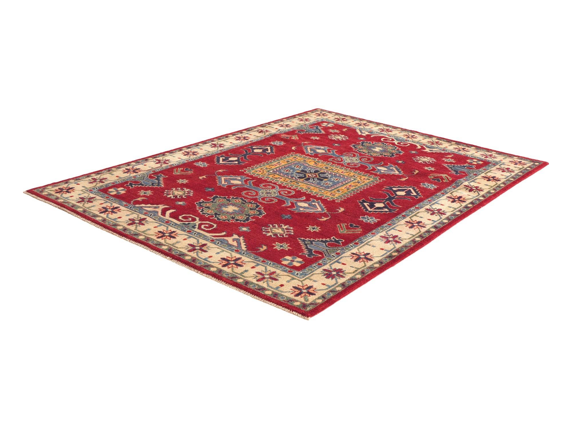 Detail image 4 of 10: 5' 2 x 7' Hand Knotted Kazak Rug