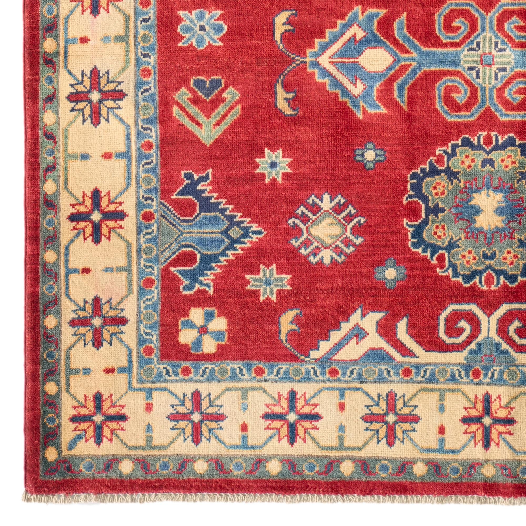 Detail image 7 of 10: 5' 2 x 7' Hand Knotted Kazak Rug