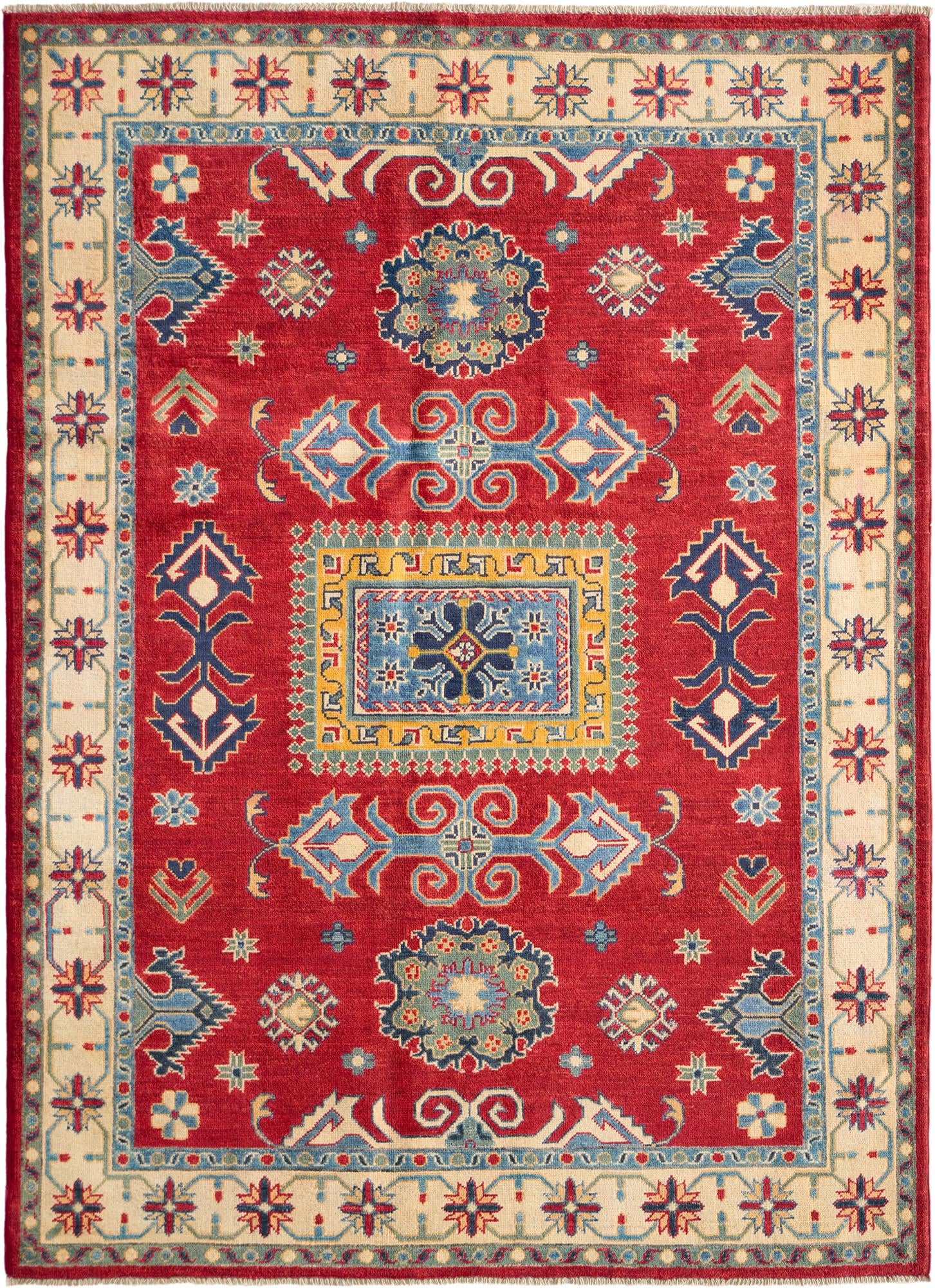 Detail image 2 of 10: 5' 2 x 7' Hand Knotted Kazak Rug