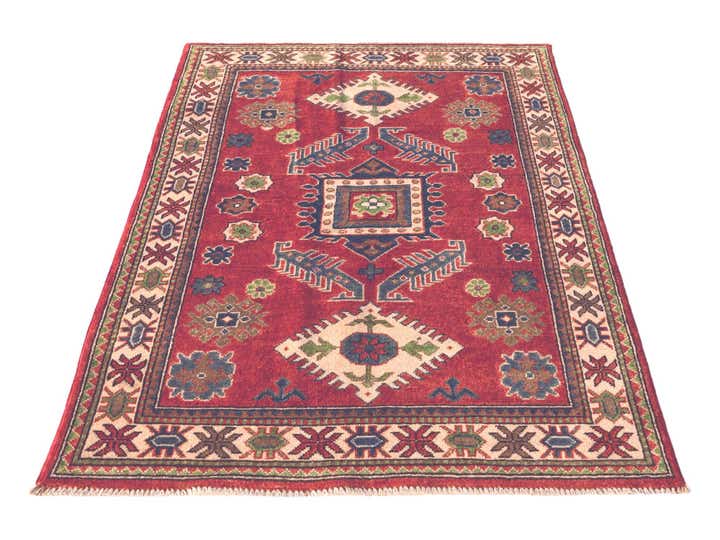 3' 5 x 5' 5 Hand Knotted Kazak Rug