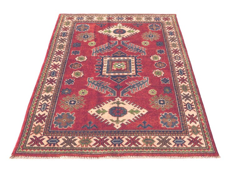 Detail image of 3' 5 x 5' 5 Hand Knotted Kazak Rug