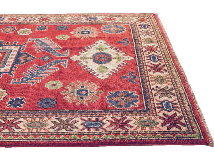 Detail image of 3' 5 x 5' 5 Hand Knotted Kazak Rug
