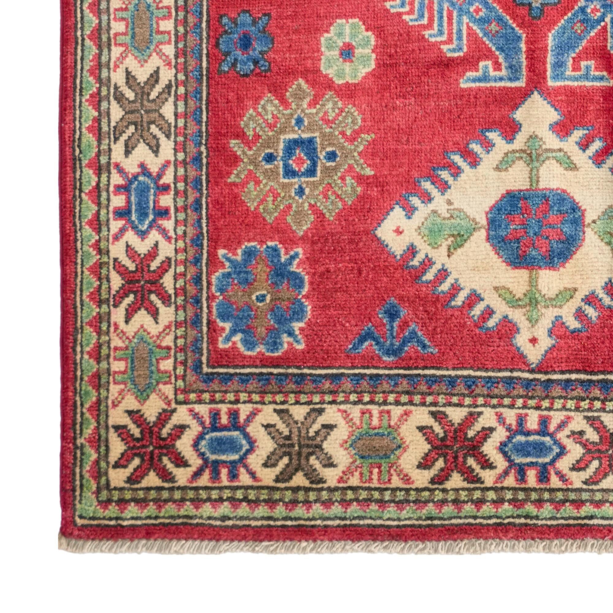 105cm x 165cm Handgeknüpft Kazak Teppich