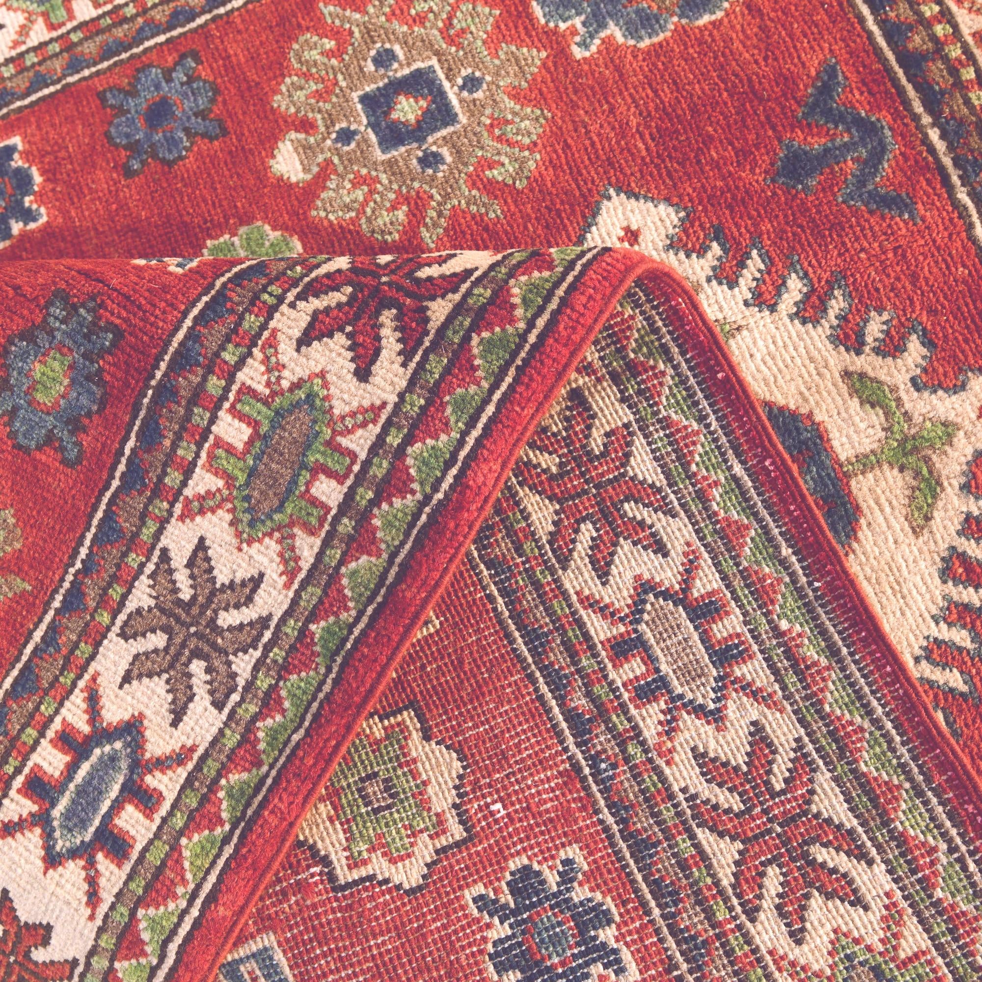 3' 5 x 5' 5 Hand Knotted Kazak Rug