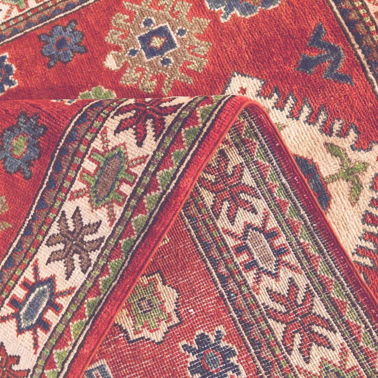 Detail image of 3' 5 x 5' 5 Hand Knotted Kazak Rug