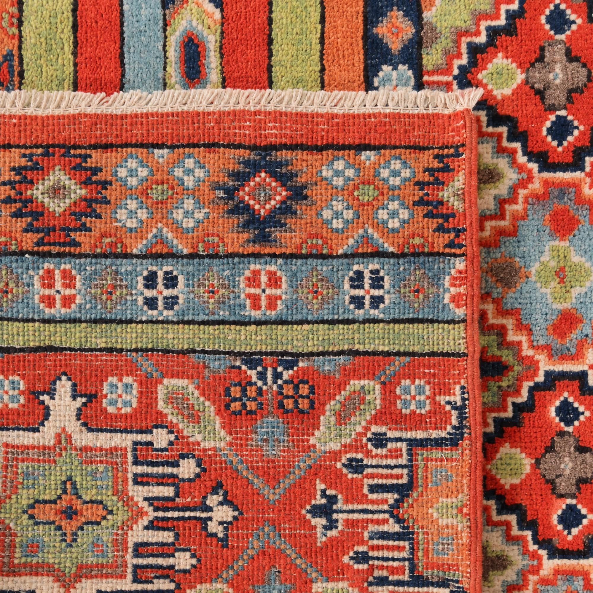 4' 1 x 6' Hand Knotted Kazak Rug