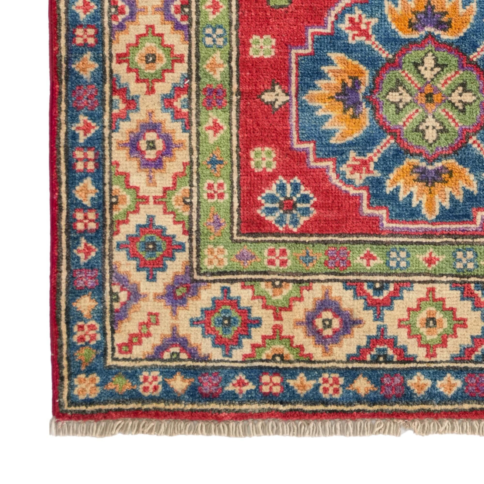 80cm x 125cm Hand Knotted Kazak Rug