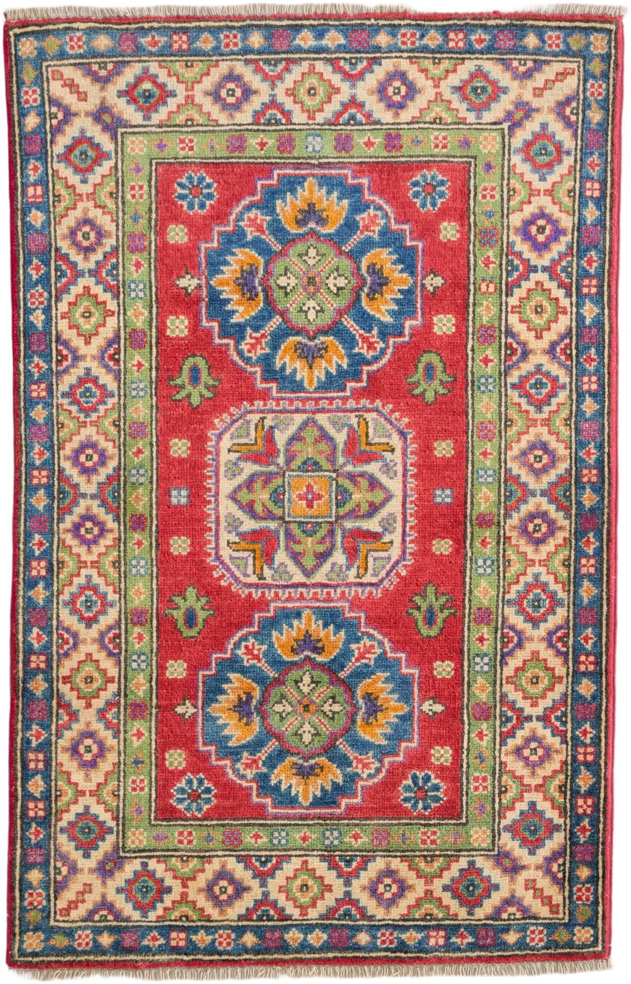 2' 7 x 4' 1 Hand Knotted Kazak Rug