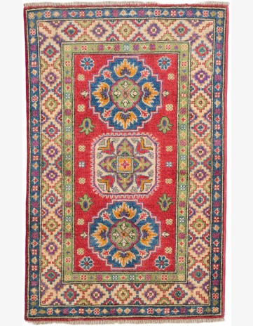 2' 7 x 4' 1 Hand Knotted Kazak Rug