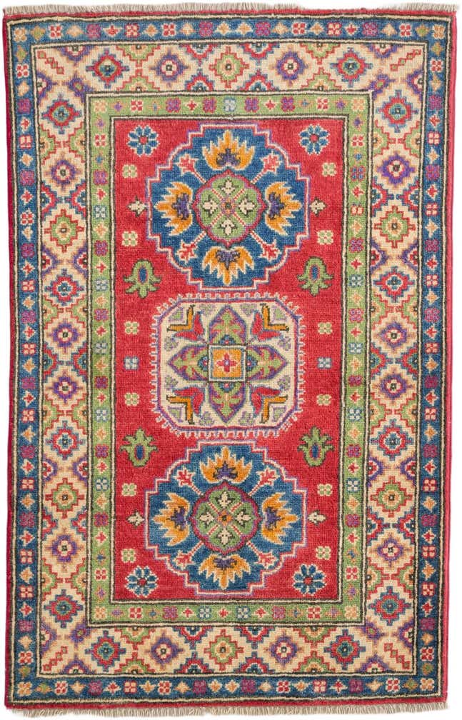 2' 7 x 4' 1 Hand Knotted Kazak Rug