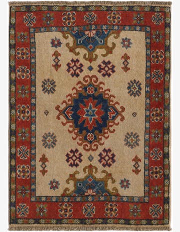 2' 1 x 2' 11 Hand Knotted Kazak Rug