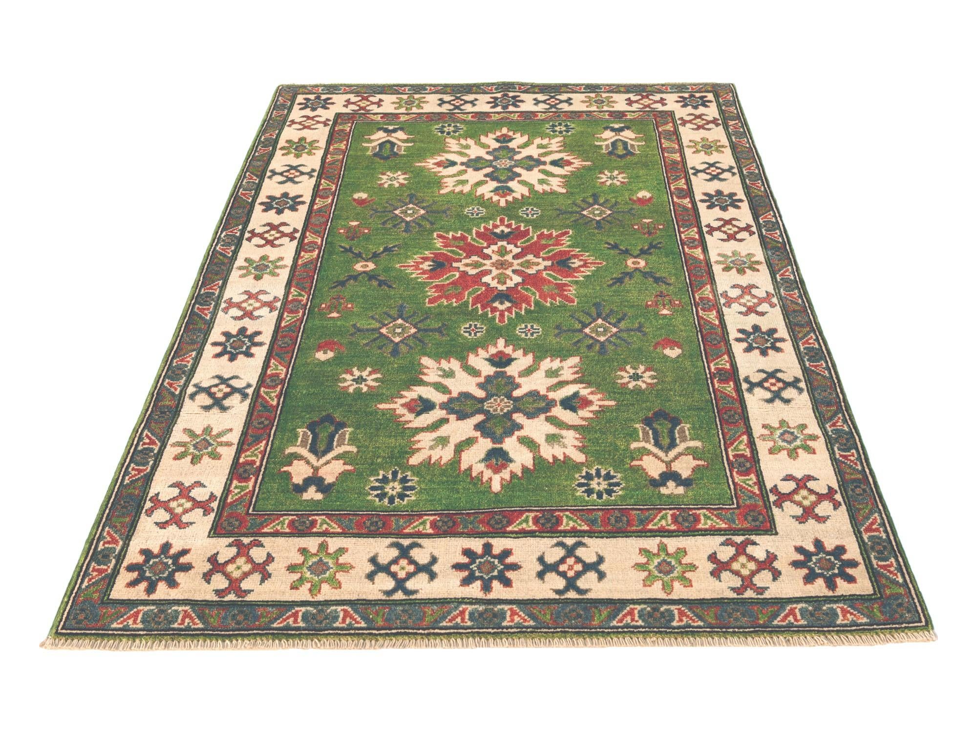 3' 11 x 5' 11 Hand Knotted Kazak Rug