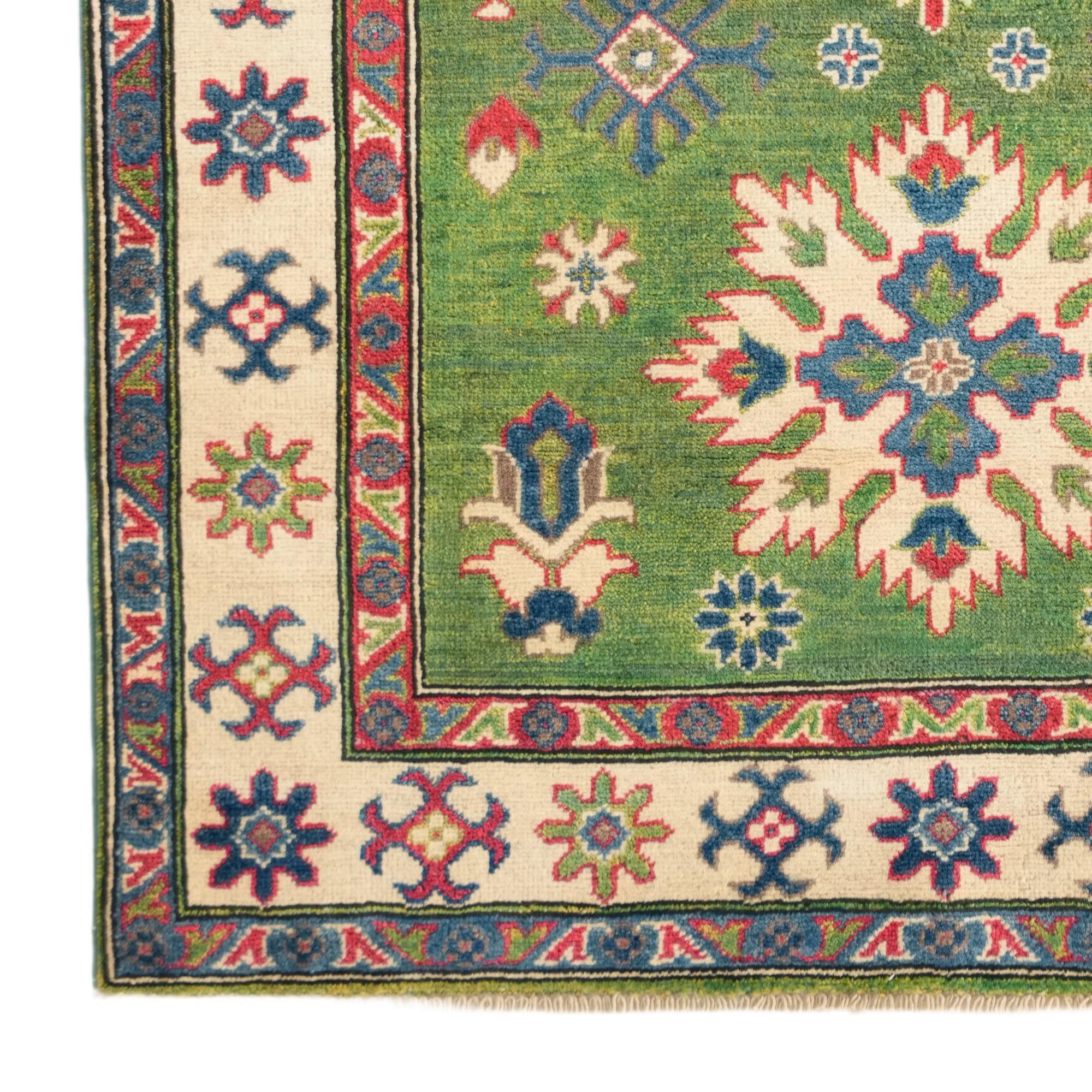 3' 11 x 5' 11 Hand Knotted Kazak Rug