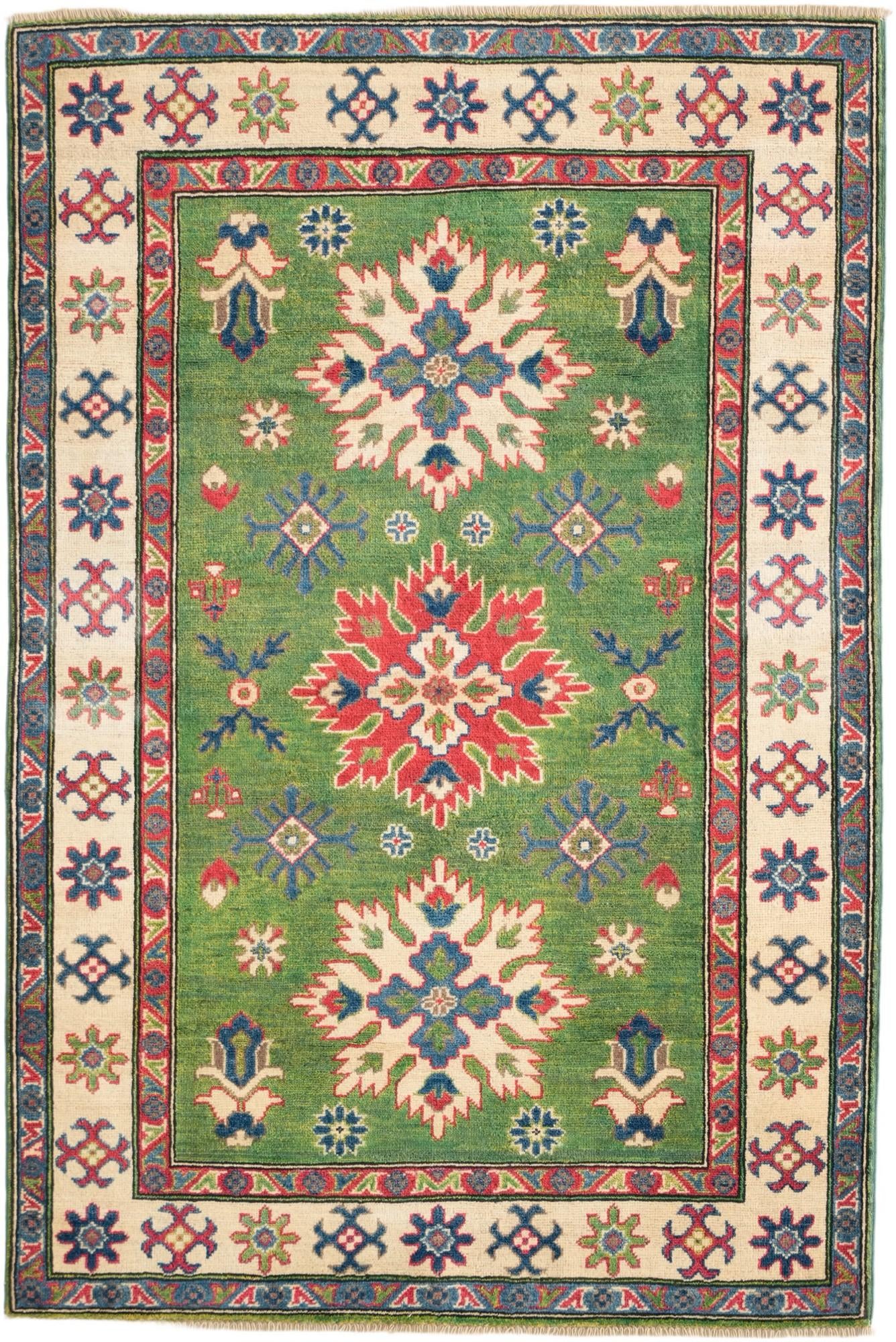 3' 11 x 5' 11 Hand Knotted Kazak Rug