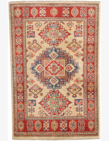 2' 7 x 3' 11 Hand Knotted Kazak Rug