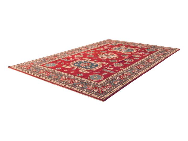 6' 8 x 9' 9 Hand Knotted Kazak Rug