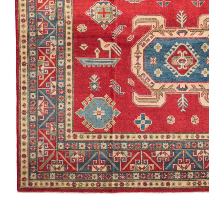 6' 8 x 9' 9 Hand Knotted Kazak Rug