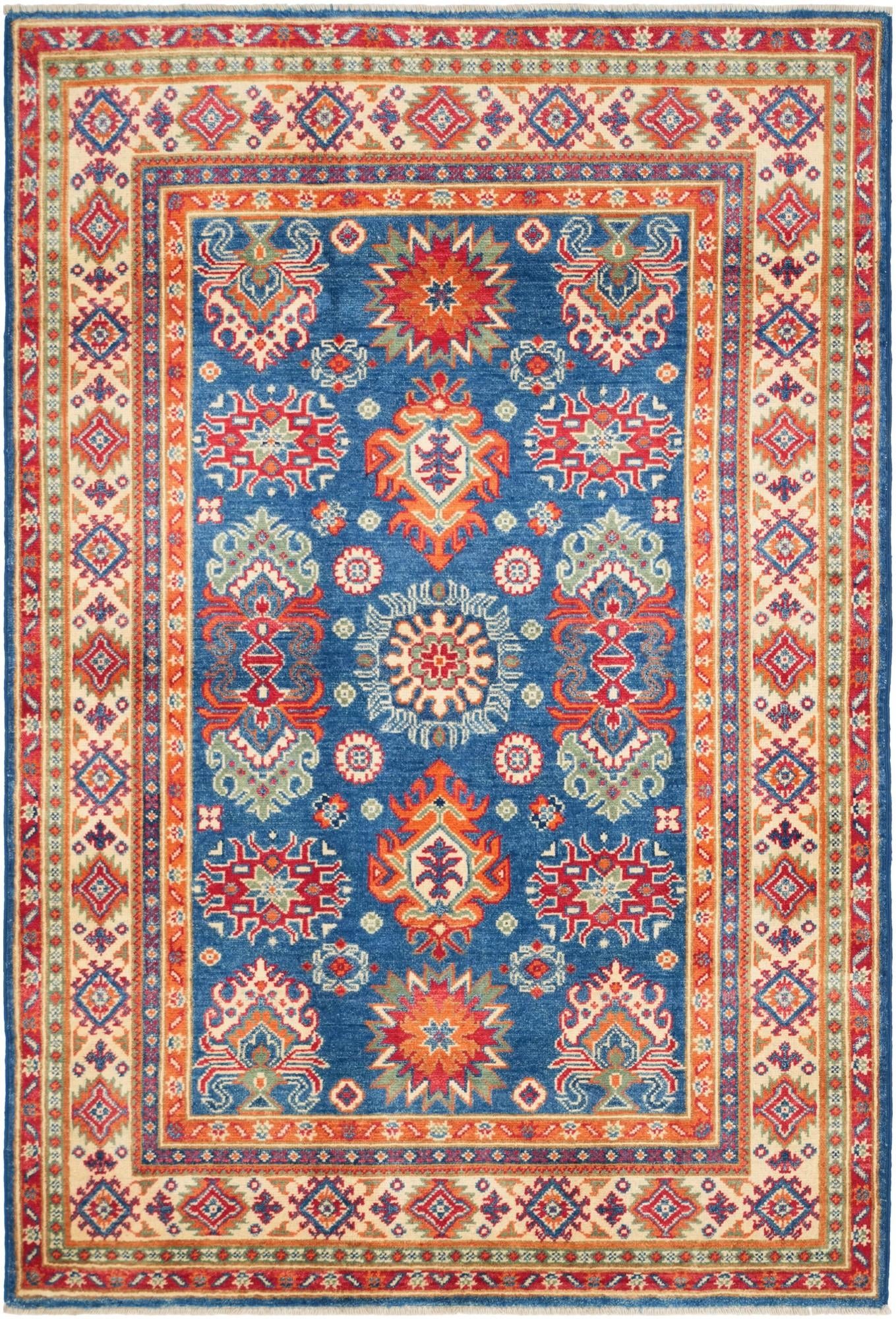 4' x 5' 11 Hand Knotted Kazak Rug