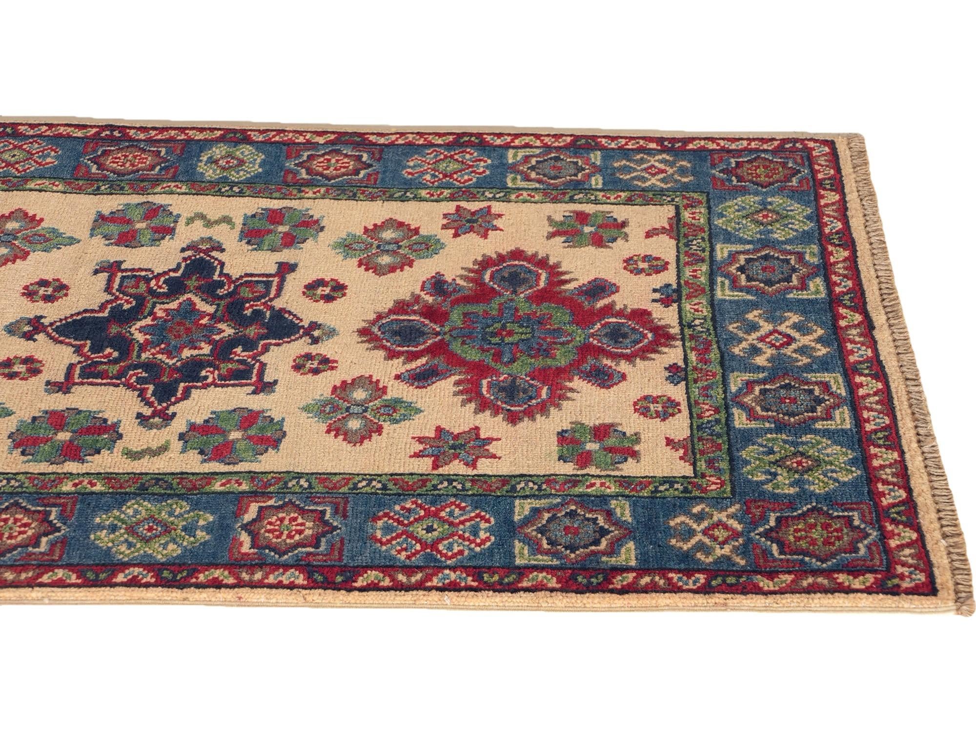 Detail image 6 of 10: 2' 7 x 4' Hand Knotted Kazak Rug