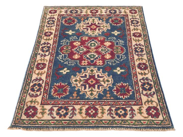 80cm x 120cm Handgeknüpft Kazak Teppich