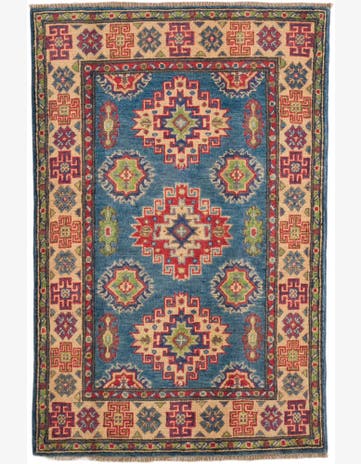 2' 8 x 4' 1 Hand Knotted Kazak Rug