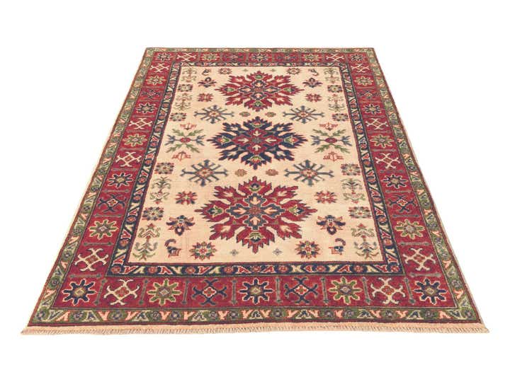 4' x 5' 11 Hand Knotted Kazak Rug