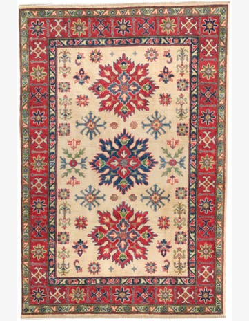 4' x 5' 11 Hand Knotted Kazak Rug