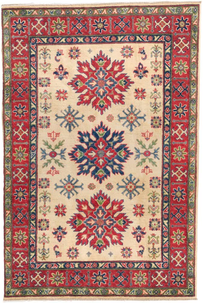 4' x 5' 11 Hand Knotted Kazak Rug