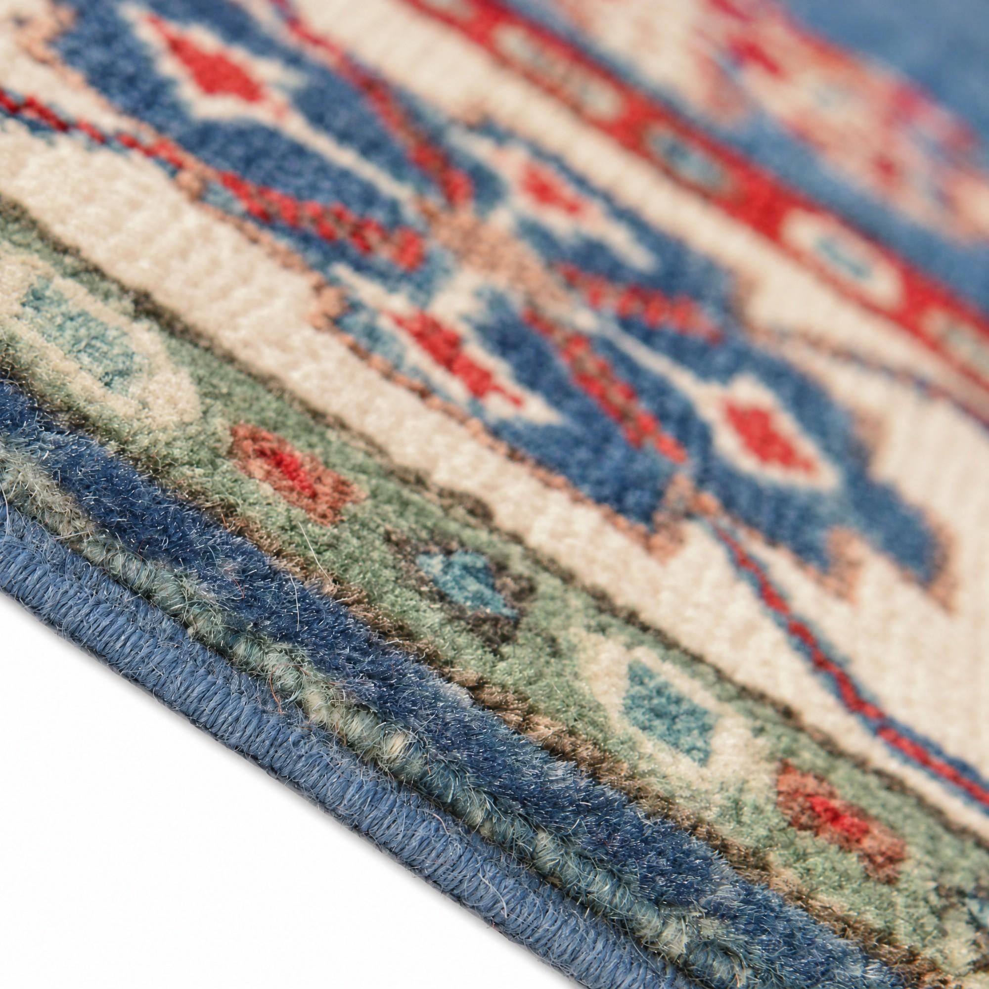 100cm x 155cm Hand Knotted Kazak Rug