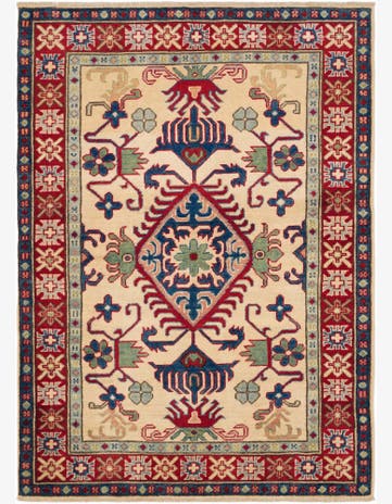 3' 7 x 5' Hand Knotted Kazak Rug