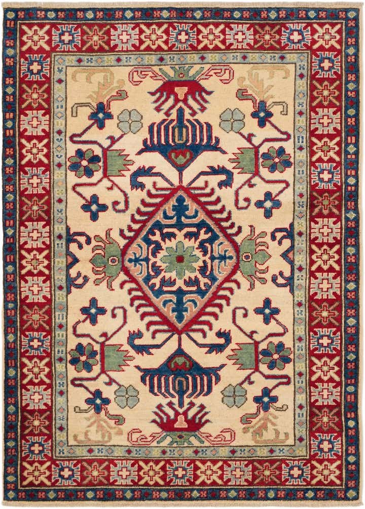 3' 7 x 5' Hand Knotted Kazak Rug